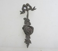 Victorian Brass Furniture Mount Ormolu Antique Old Rococo Rose Georgian 6"H