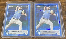 Tommy Romero 2022 Topps Chrome Update Sapphire RC #US76 Tampa Bay Rays Lot (2)