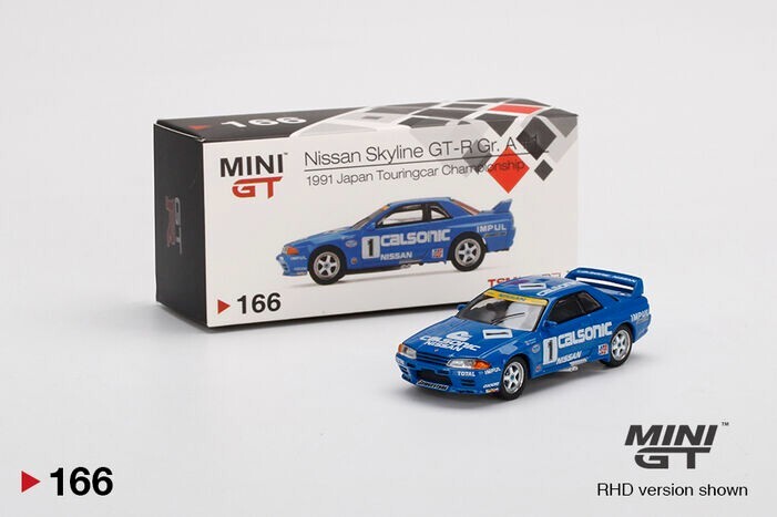 MINI GT 166 Nissan Skyline GT-R (R32) Gr. A #1 Calsonic 1991