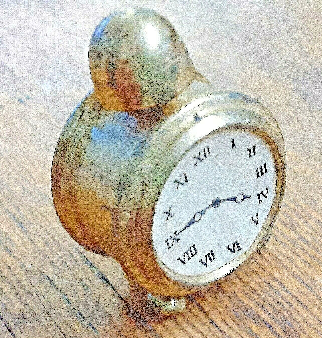 (1) Dollhouse Miniature Solid Brass Alarm Clock eBay