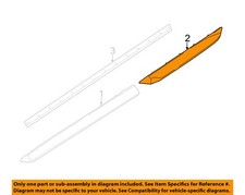 NISSAN OEM 16-20 Pathfinder Rear Door Exterior Trim-Rear Rocker Mldg 828769PB0A