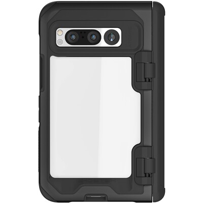 Ghostek ATOMIC slim Clear Metal Bumper Phone Case Designed for Google Pixel Fold