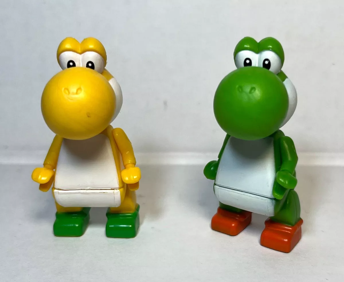 K Nex Super Mario Green Yoshi Yellow Yoshi figures 2013 Nintendo Lego