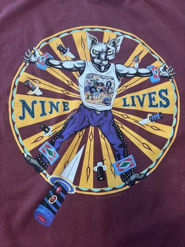 1997 Aerosmith Burgundy 9 Lives tour shirt -Never worn Size XL - Picture 3 of 7