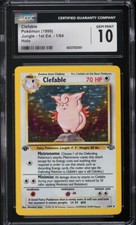 1999 Pokemon Jungle Set 1st Edition Holo Rare Clefable #1 CGC 10 1/64 English