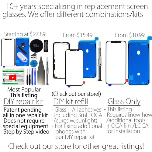 Para Apple iPhone 15 Pro Max Pantalla Frontal Vidrio Solo Repuesto Kit Guía Herramienta - Imagen 10 de 14