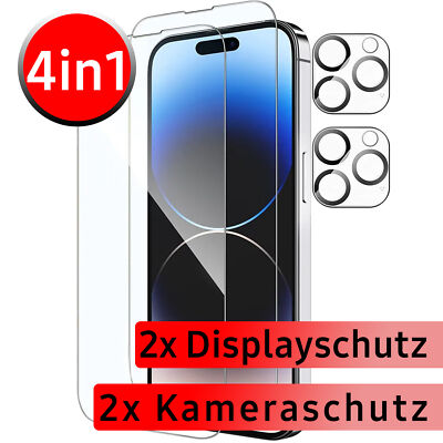 Echt Glas für iPhone 16 15 14 13 12 11 XR Pro Max Panzerfolie Schutzglas Kamera