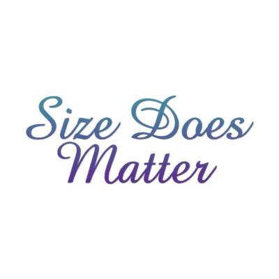 Size Does Matter - Vinyl Decal Sticker - Multiple Patterns & Sizes - ebn3182