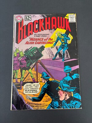 Blackhawk #177 - The Menace of the Alien Earthlings (DC, 1962) Fine