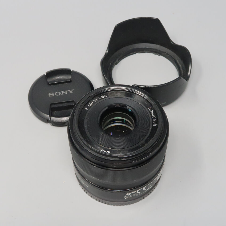 multa abajo Remo Sony SEL35F18 35mm f/1.8 Prime Fixed, Sony E-mount style Camera Lens- plus  Hood! | eBay