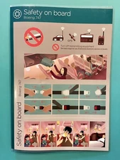 2014 VIRGIN ATLANTIC AIRLINES SAFETY CARD--747