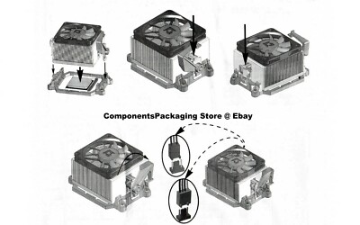 Phenom X4 AMD Heatsink CPU Cooler Fan for 9600-9550-9500 Socket
