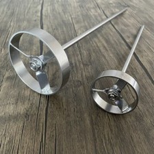 Lab Stainless Steel Turbine Blade Plate Paddle Impeller Durable Stirring Rod
