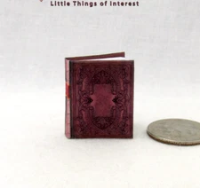 WEBSTER'S DICTIONARY 1:12 Scale Miniature Illustrated Book
