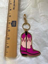 NWOT PINK WESTERN COWGIRL BOOT KEYCHAIN