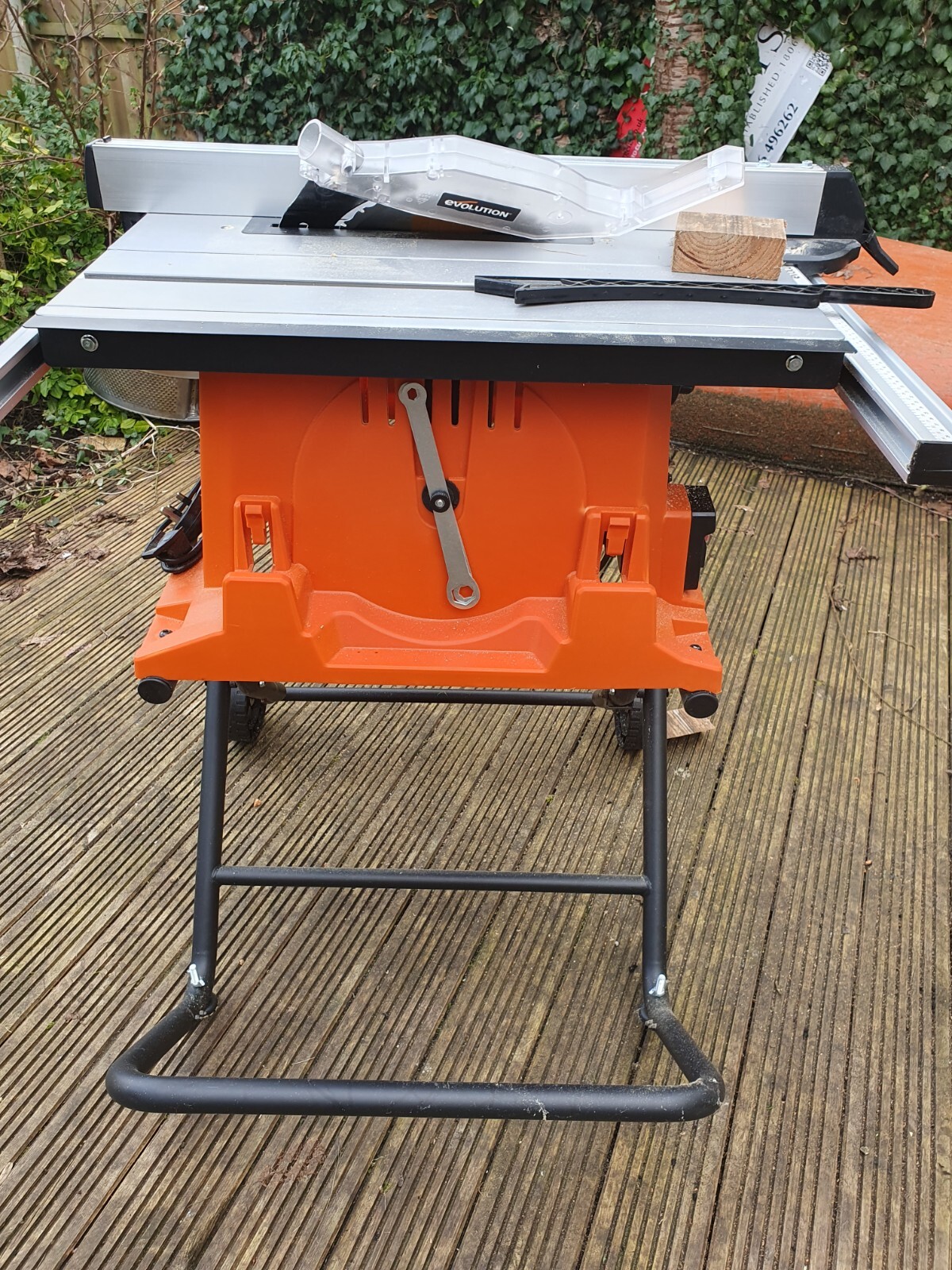 Evolution R255PTS 255mm Electric Table Saw 230V Mitre Angled Rip