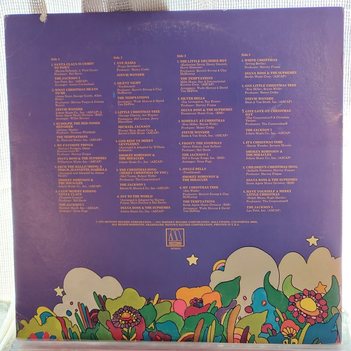A Motown Christmas Temptations Jackson 5 Diana Ross Wonder 1973 LP