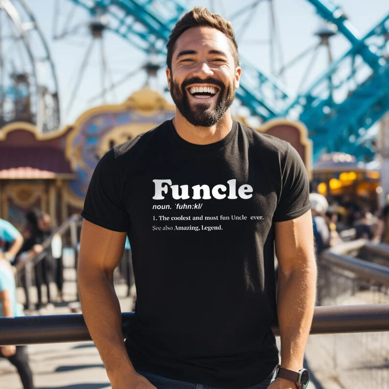 ALTRA T Shirt Funcle Uomo Regalo Natale Festa del Papà Zio Divertente Compleanno Top