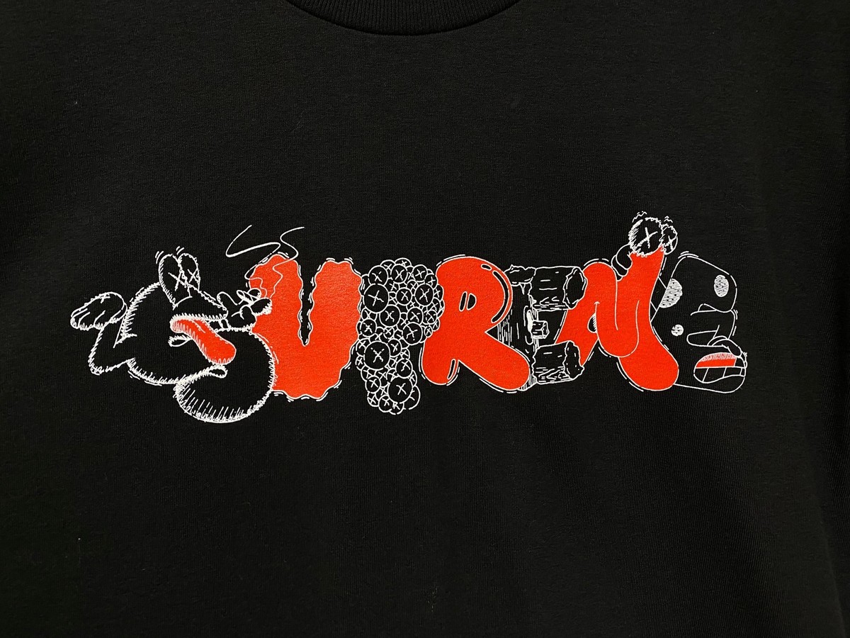 Supreme kaws ORIGINAL FAKE Logo tee 2011 | eBay