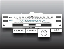 White Face Gauges for 1979-1989 Ford Crown Victoria 140 Mph Police Edition
