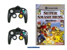 Super Smash Bros. Melee (Allemand) + 2 Manettes Nintendo GameCube - TOP