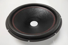 18" Tall Foam Surround Subwoofer Cone 3" VCID red stitch