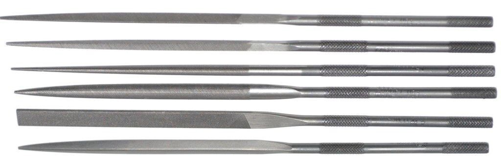 Swiss Pattern File Precision Oval Cut File 6-1/4 Inch Grobet Swiss Pattern Needle File - 6 ...