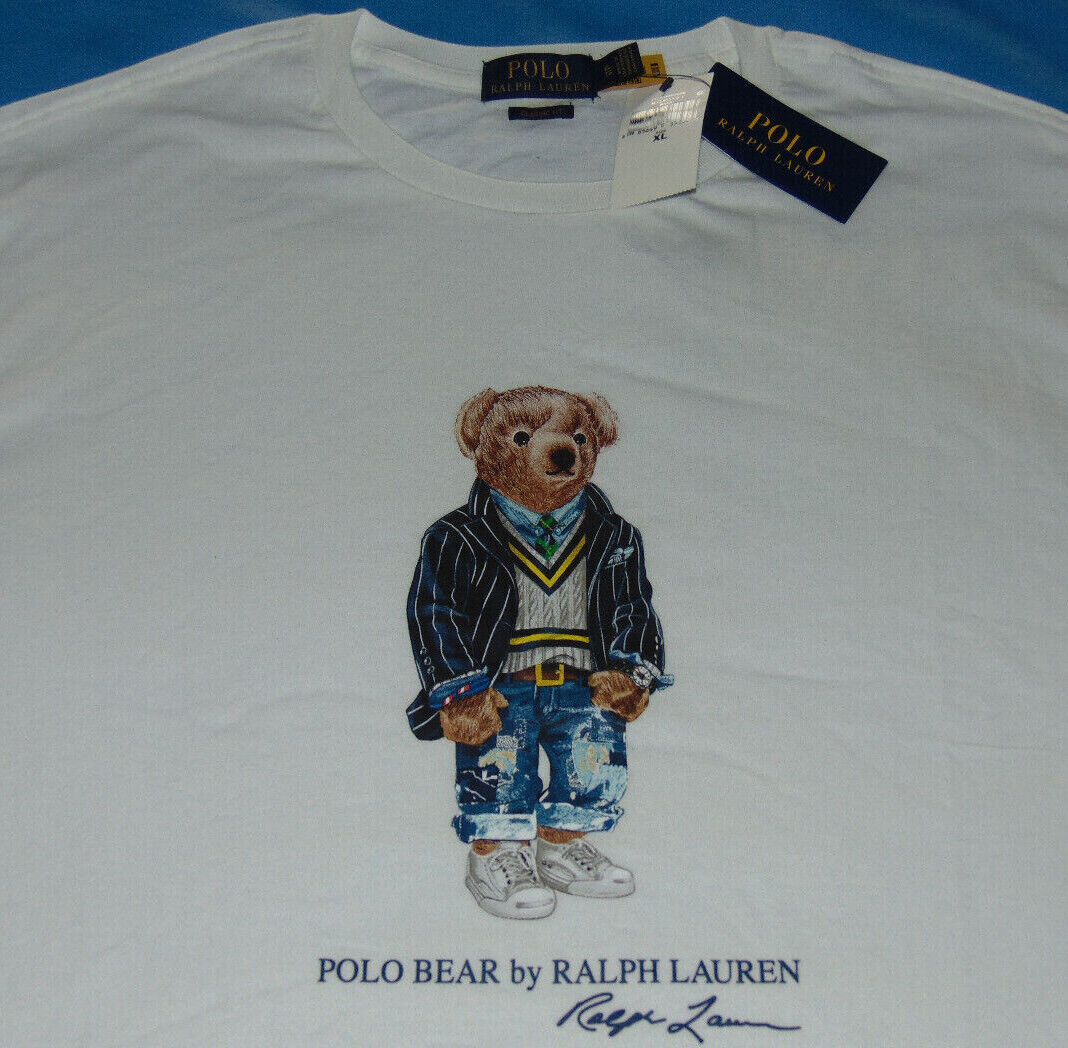 NEW WITH TAGS RALPH LAUREN POLO BEAR WHITE T-SHIRT XL | eBay NEW WITH TAGS RALPH LAUREN POLO BEAR WHITE T-SHIRT XL | eBay