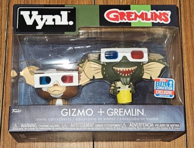 Funko Vynl Gizmo + Gremlin 3D Glasses Gremlins 2018 NYCC Shared Damaged
