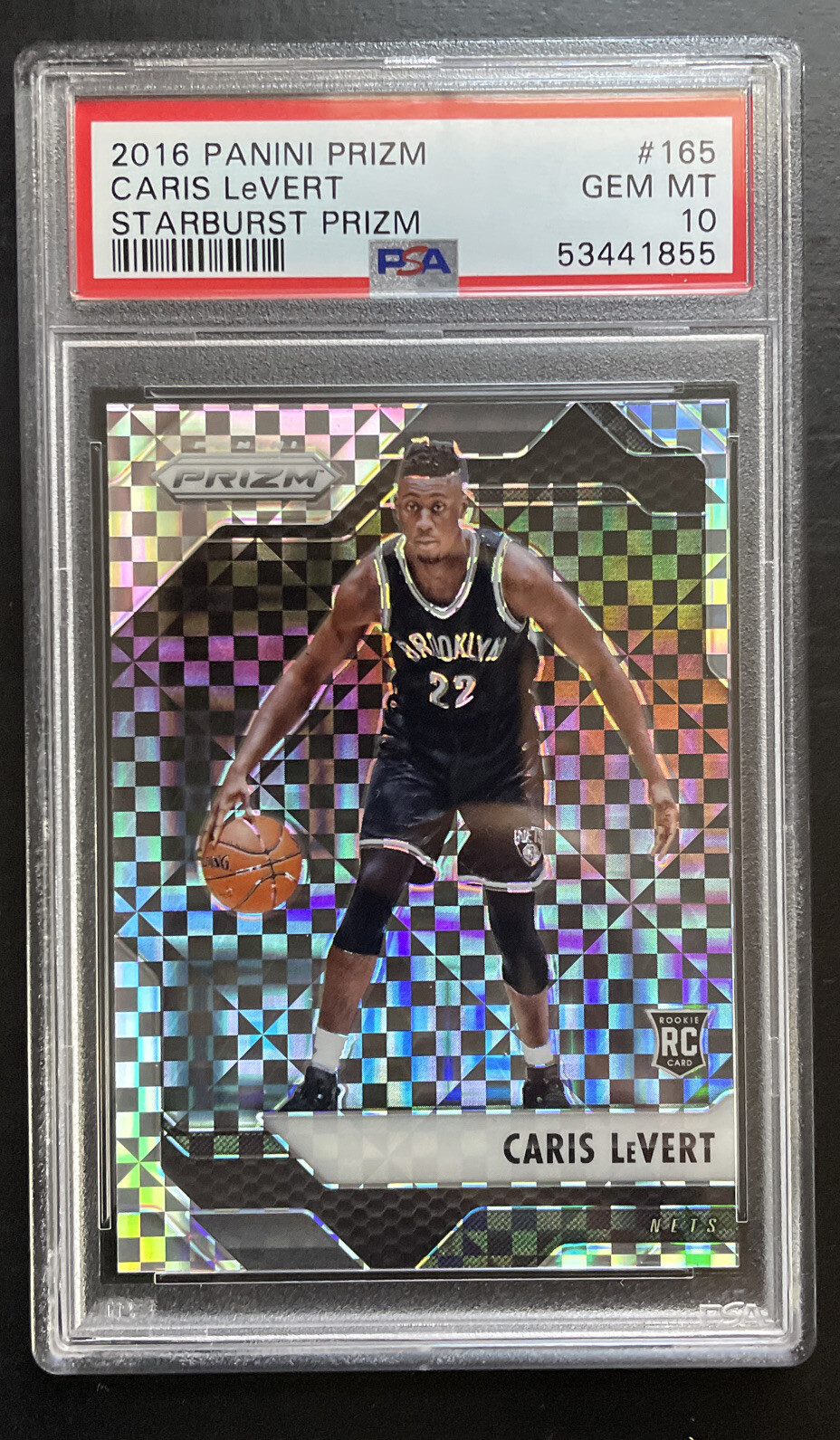 Caris Levert Rookie Starburst Prizm Parallel Card Psa 10 GEM MINT 2016