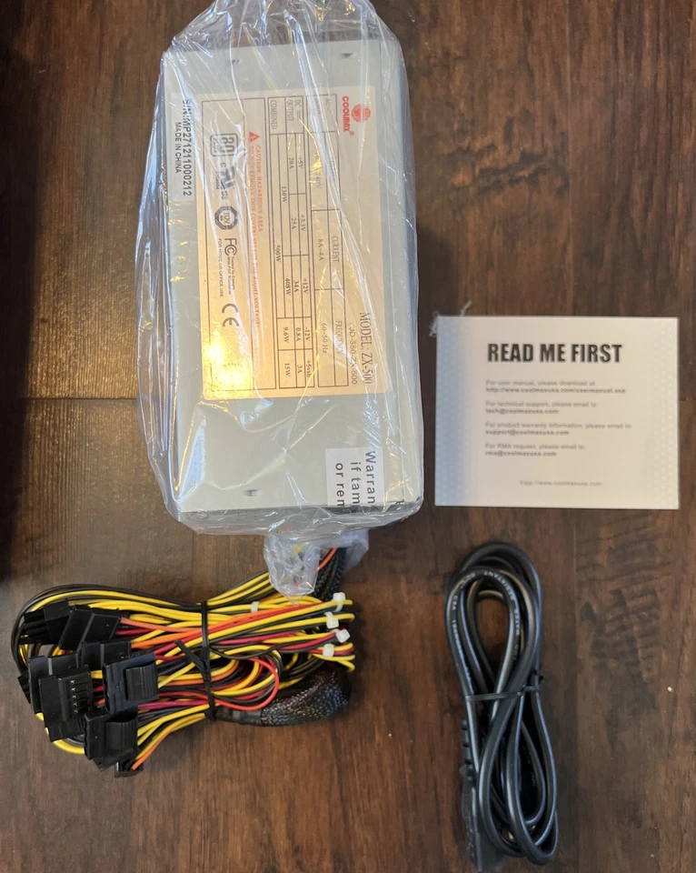 NEW Coolmax ZX-500 500W 80 Plus ATX12V 2.2/EPS12V 2.91 Power Supply - Image 4 of 4