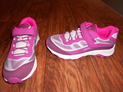 NEW with tags girls Merrell Moab Speed Low Waterproof Hiking Shoes Kids 6 Y