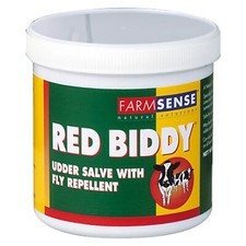 Farmsense Red Biddy natural ointment and antibacterial udder salve with fly r...