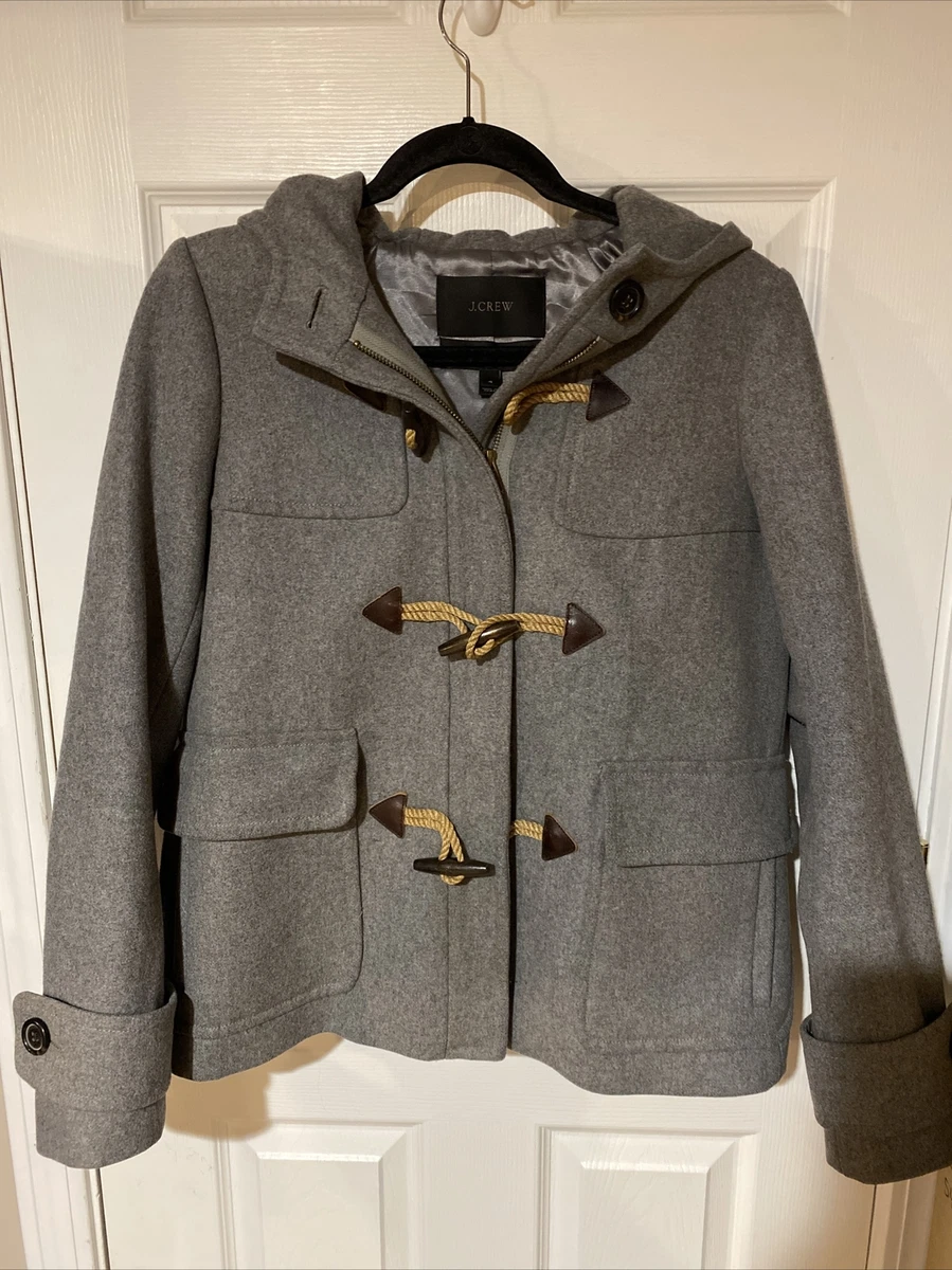 J crew wool melton duffle cheap coat