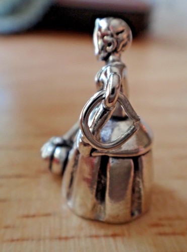 ¡Dije de hada madrina detallado pesado plata esterlina 3D 22x16 mm 6 gramos! - Imagen 2 de 5