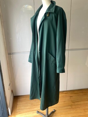 WALLIS EXKLUSIV GRÖSSE 14 LOCKERER SCHNITT 90ER GRÜN MAC MANTEL PLISSEE OBERSCHICHT UMSCHALTBAR