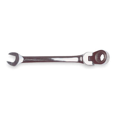 Westward 3LU46 14mm Ratcheting Combination Wrench 12 Pt. 180 Degree Flex Head