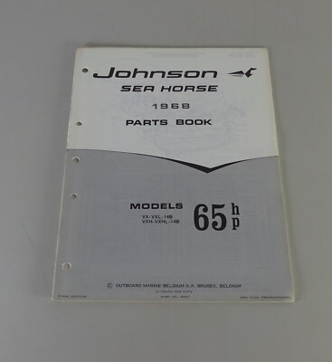 Teilekatalog OMC Johnson Outboards 65 PS Models von 1968
