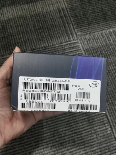 New in box Intel Core i7-9700F 9th 8-core - 8-Threads 3.0 GHz 4.7 GHz CPU BOX - Picture 3 of 4