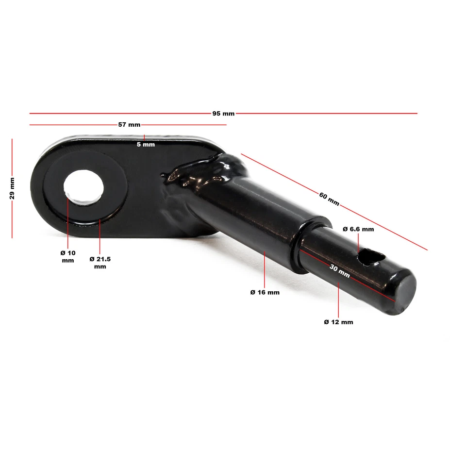 Anhängerkupplung für Fahrräder Kupplung Hundeanhänger Fahrradanhänger rostfrei - Bild 4 von 4