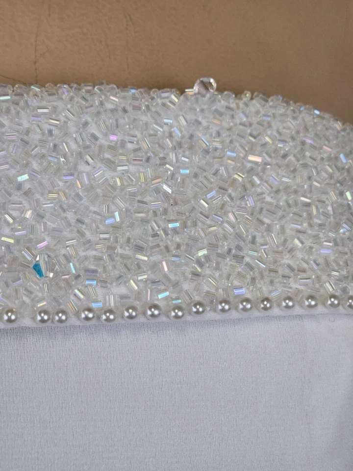 Elegante vestido de novia blanco sin tirantes | Talla 6 | David's Bridal St. Tropez Foto 3 de 4