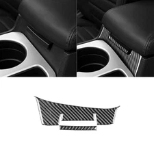Carbon Fiber Armrest Front Panel Cover Trim For Dodge Challenger 2008-2014