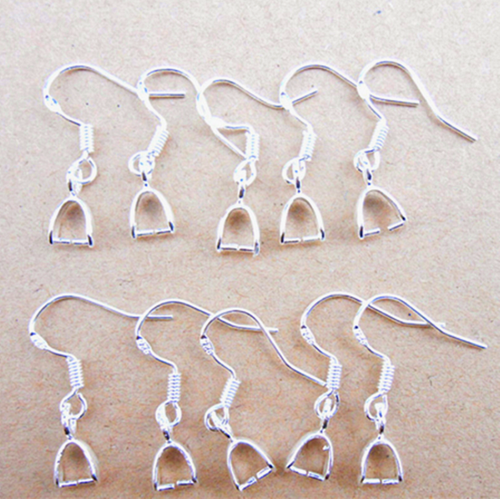 Pinch Bail Gold Silver or Bronze Plated Pendant Clasp 30 SIZES and STYLES!! - Picture 38 of 47