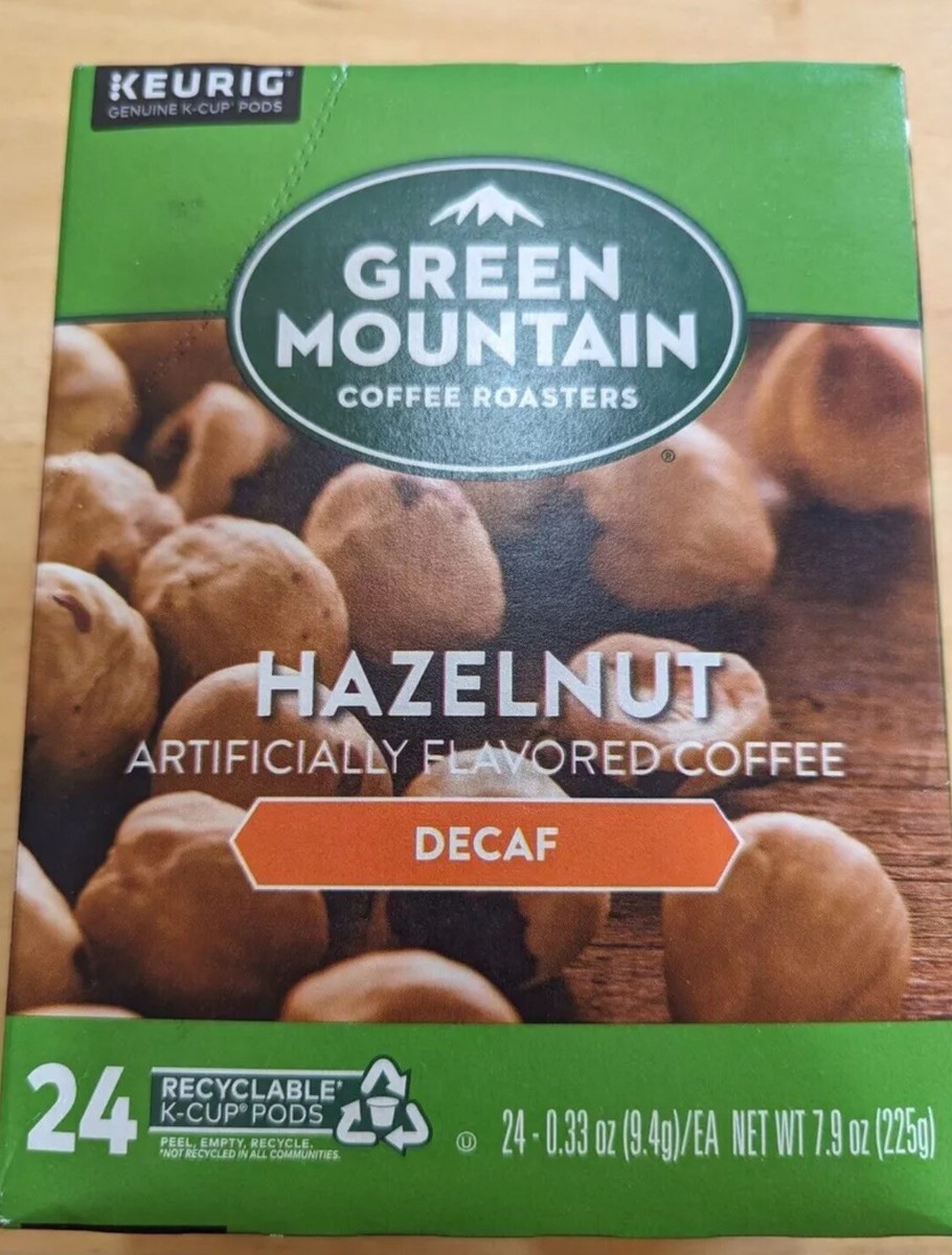 Hazelnut Decaf Coffee, K-Cup pods, GREEN MOUNTAIN Light Roast