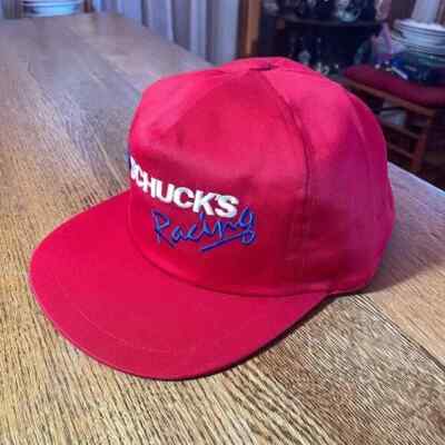 Men's Schuck's Racing Red Snapback Baseball Hat Cap