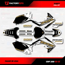Black & Gold Shift Racing Graphics kit fits Honda Crf250 10-13 Crf 250 Decals