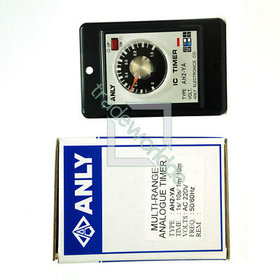 NEW 1PC ANLY Timer Flush Mounting Multi-Range AH2-YA 1S-10M AC220V