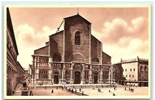 S02-0731, BASILICA S. PETRONIO, BOLOGNA, **VINTAGE POSTCARD.