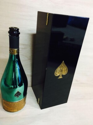 ARMAND DE BRIGNAC Champagne EMPTY BOTTLE Masters Edition Green
