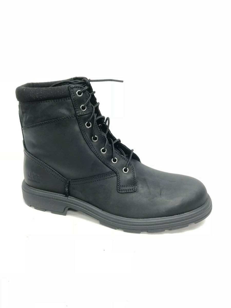 UGG Australia Men's Biltmore Workboot Black Leather Waterproof